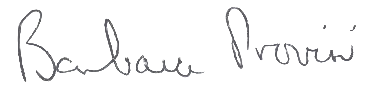 Signature - Barb Provini