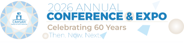 Banner for 2026 Annual Conference & Expo with the CAHS logo on the left and the text 'Celebrating 60 Years — Then, Now, Next'.